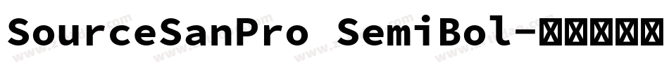 SourceSanPro SemiBol字体转换